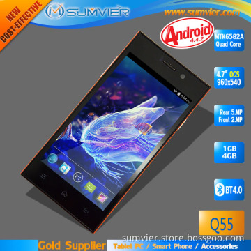 4.7inch Mt6582A Quad Core Android 4.4.2 Phone Q55